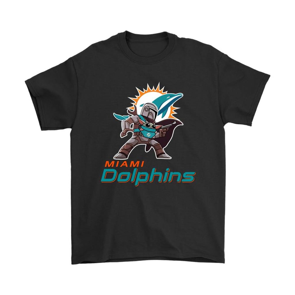 The Mandalorian Baby Yoda Miami Dolphins Nfl Shirts