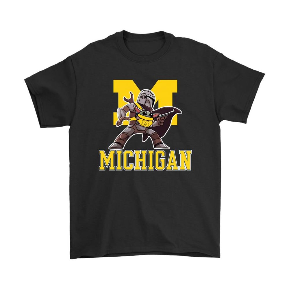 The Mandalorian Baby Yoda Michigan Wolverines Ncaa Shirts