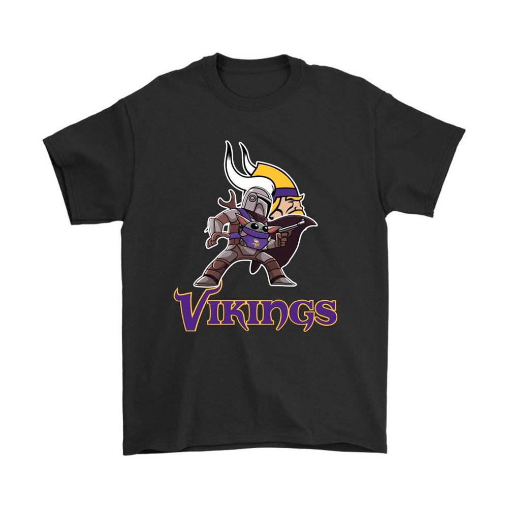 The Mandalorian Baby Yoda Minnesota Vikings Nfl Shirts