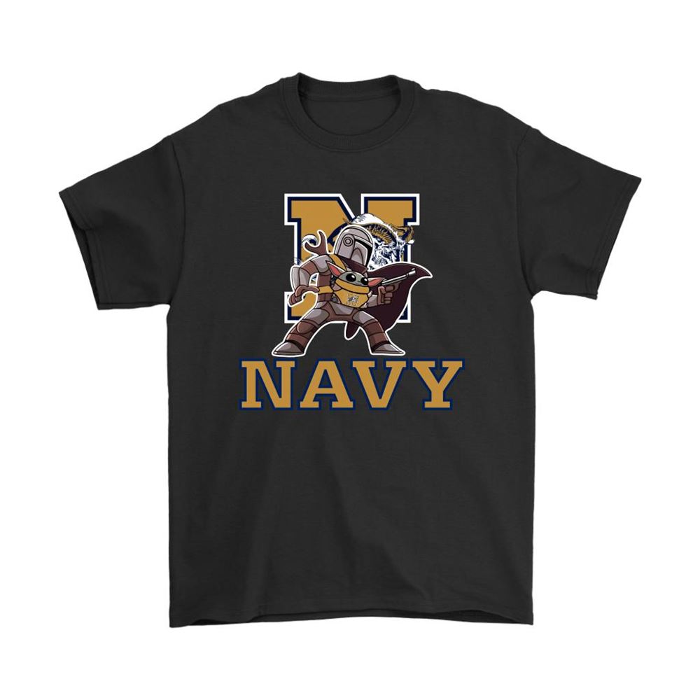 The Mandalorian Baby Yoda Navy Midshipmen Ncaa Shirts