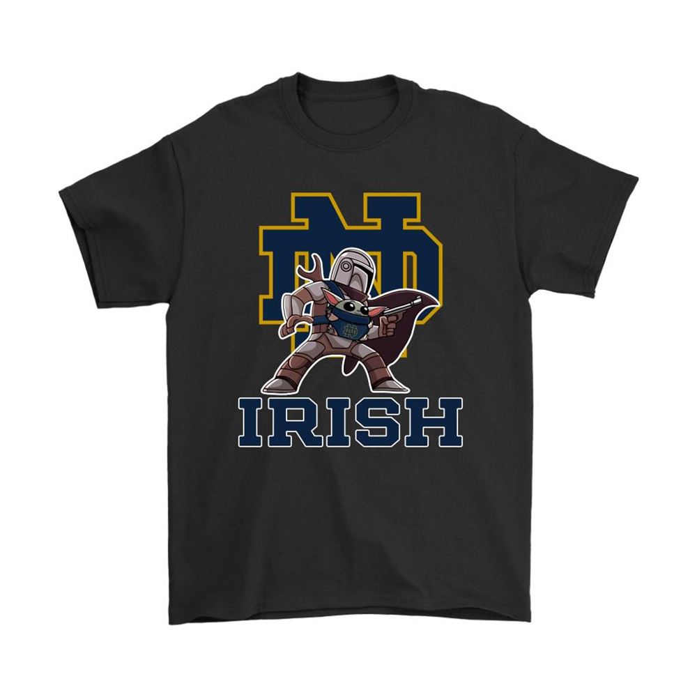 The Mandalorian Baby Yoda Notre Dame Fighting Irish Ncaa Shirts