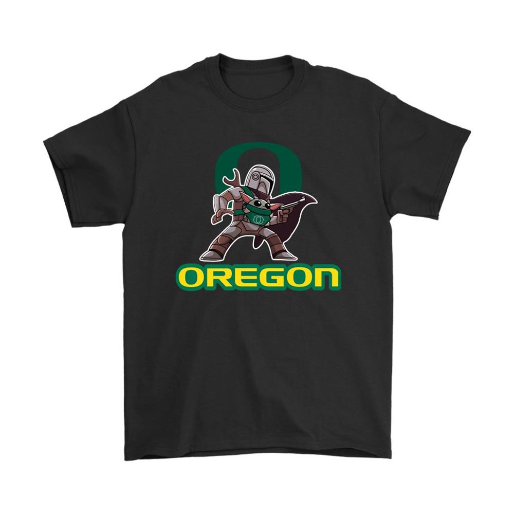 The Mandalorian Baby Yoda Oregon Ducks Ncaa Shirts