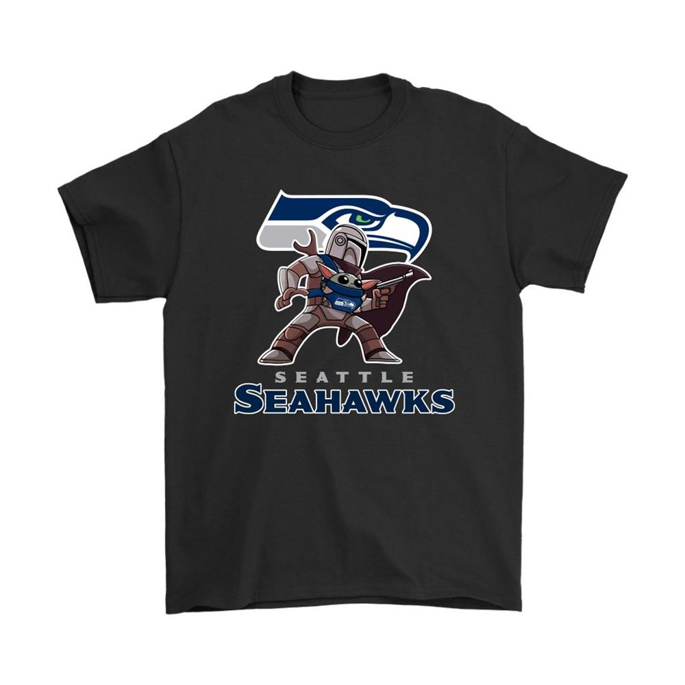 The Mandalorian Baby Yoda Seattle Seahawks Nfl Shirts