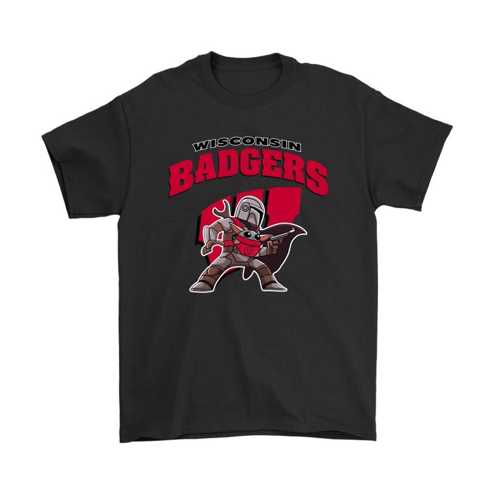 The Mandalorian Baby Yoda Wisconsin Badgers Ncaa Shirts