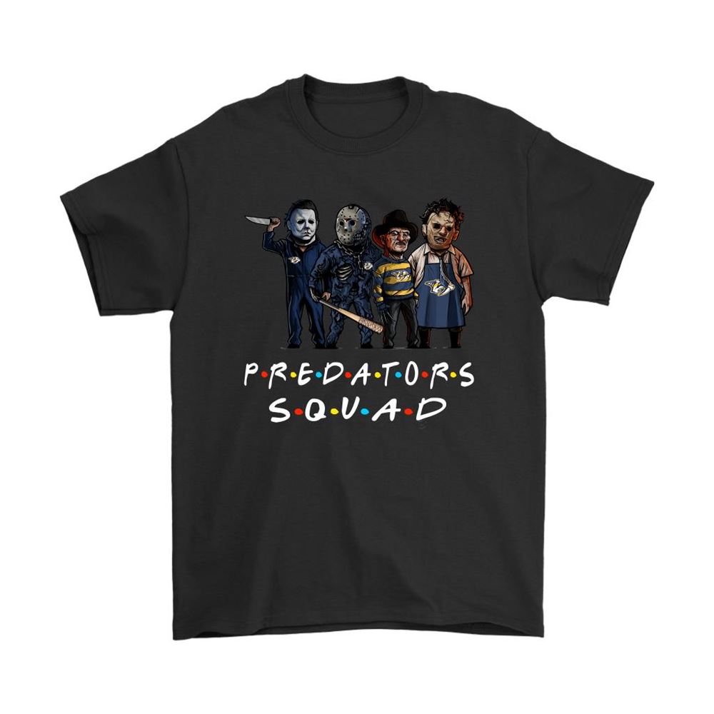 The Nashville Predators Squad Horror Killers Friends Nhl Shirts