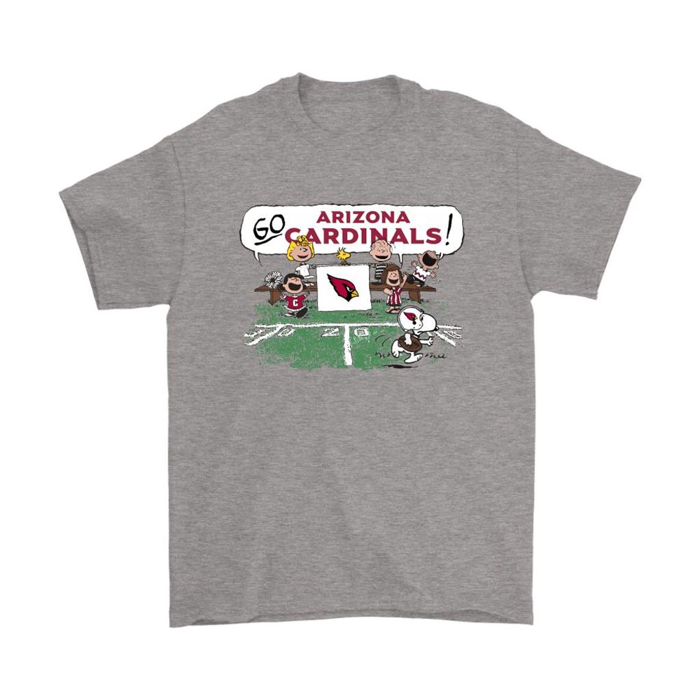 The Peanuts Cheering Go Snoopy Arizona Cardinals Shirts