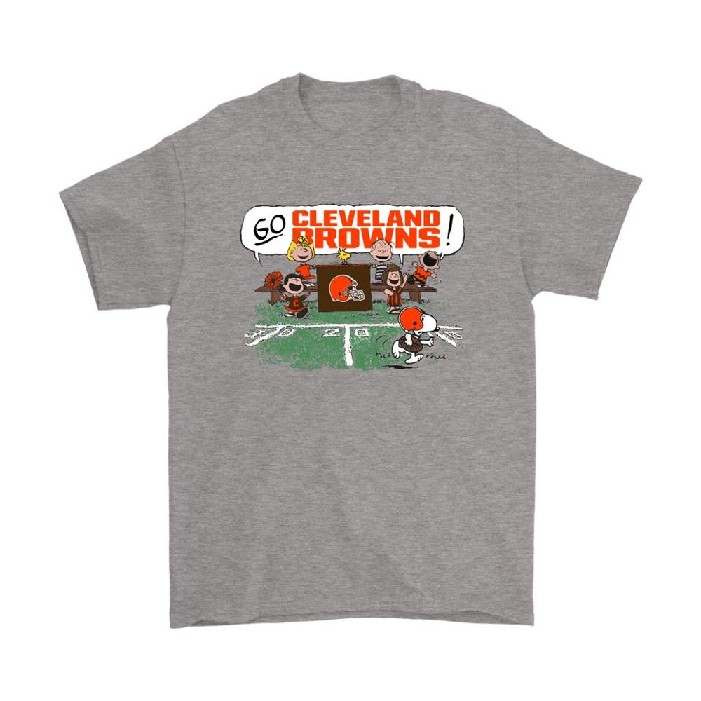 The Peanuts Cheering Go Snoopy Cleveland Browns Shirts