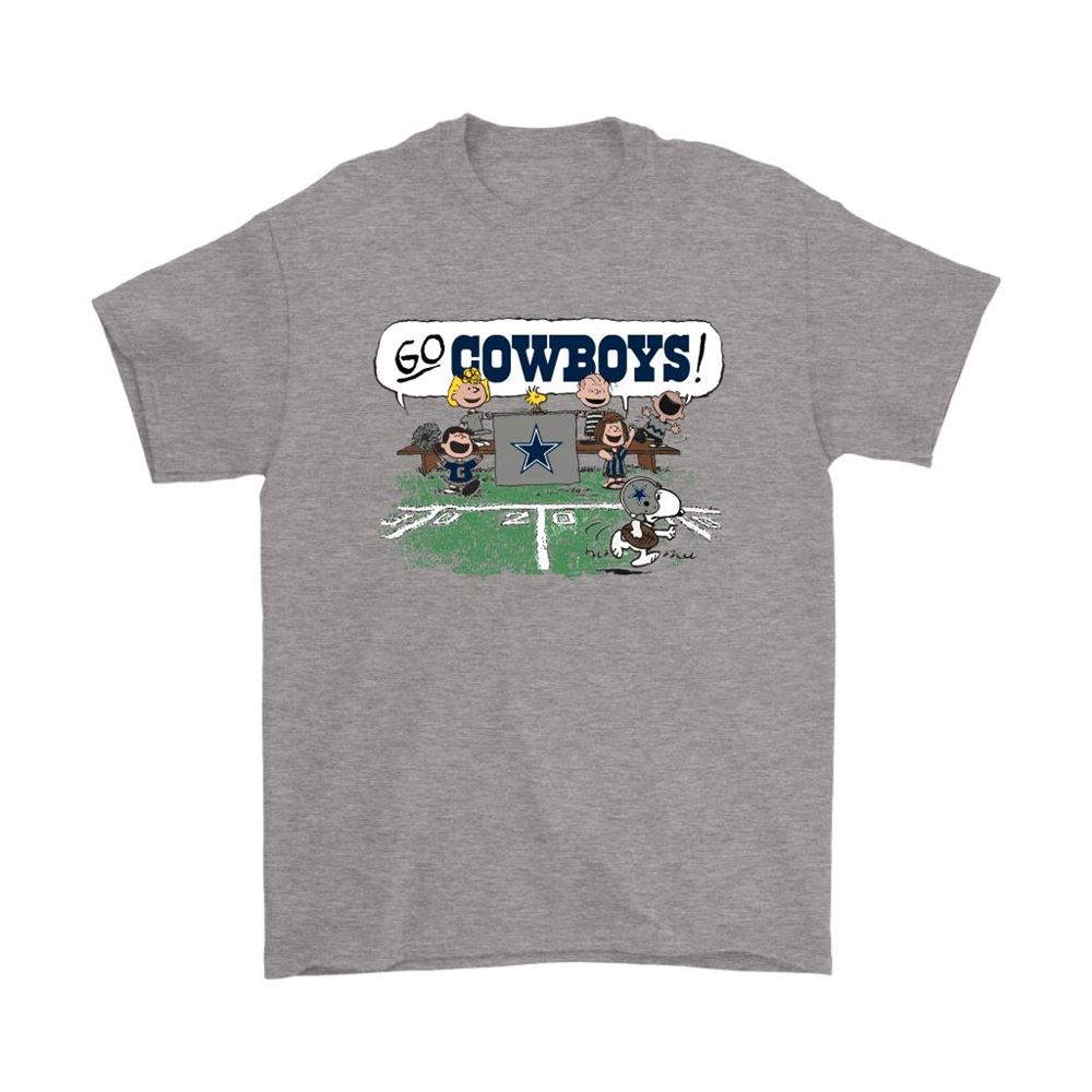 The Peanuts Cheering Go Snoopy Dallas Cowboys Shirts