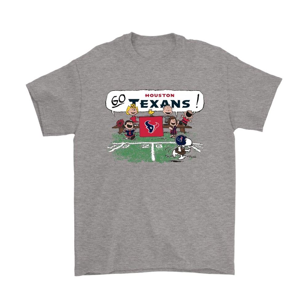 The Peanuts Cheering Go Snoopy Houston Texans Shirts