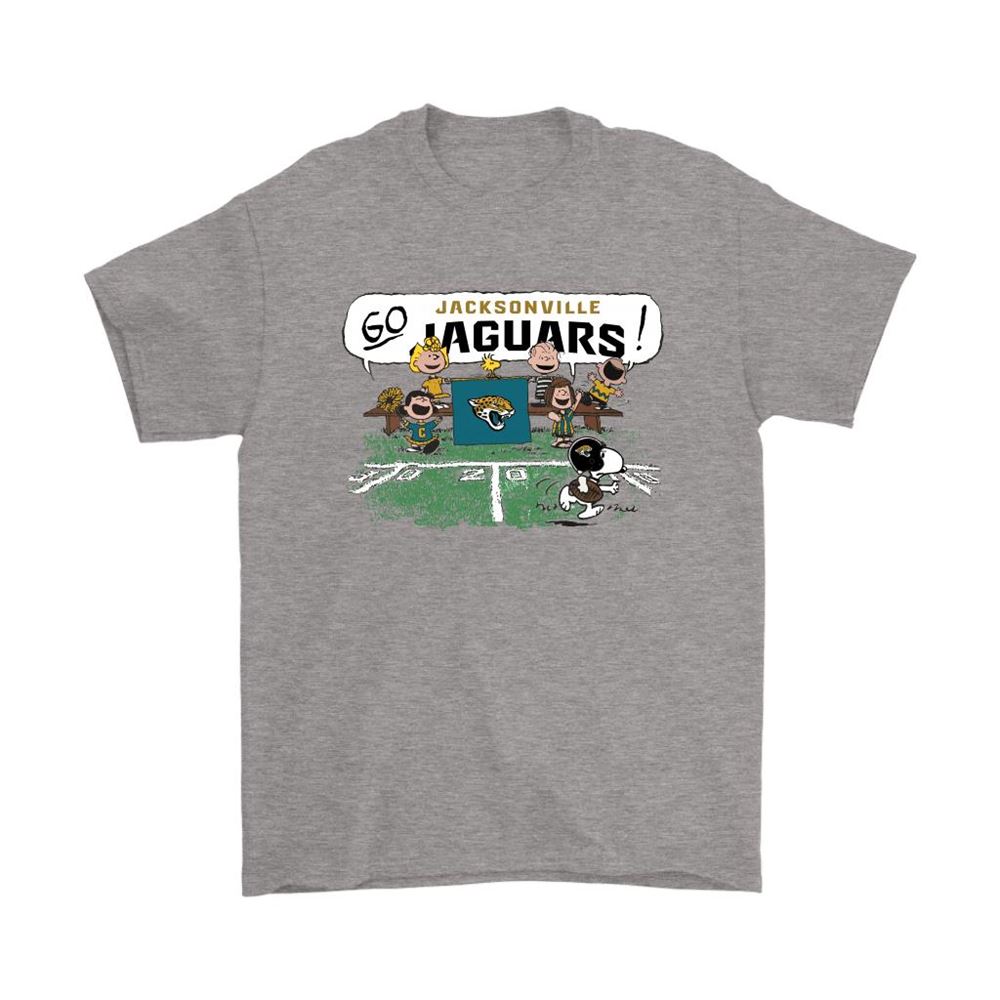 The Peanuts Cheering Go Snoopy Jacksonville Jaguars Shirts