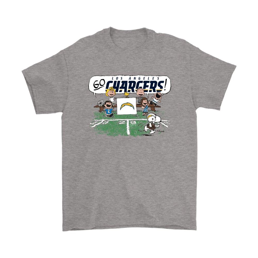 The Peanuts Cheering Go Snoopy Los Angeles Chargers Shirts