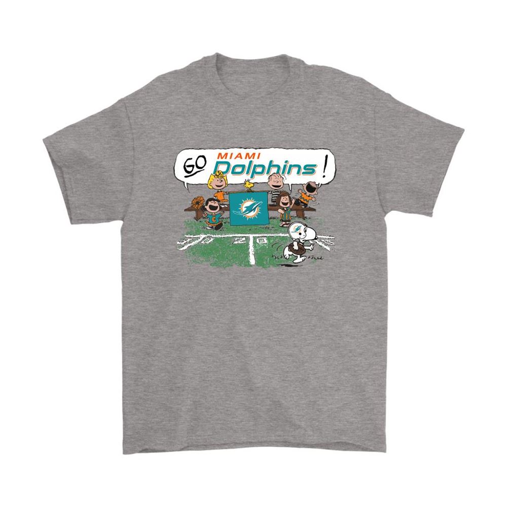 The Peanuts Cheering Go Snoopy Miami Dolphins Shirts