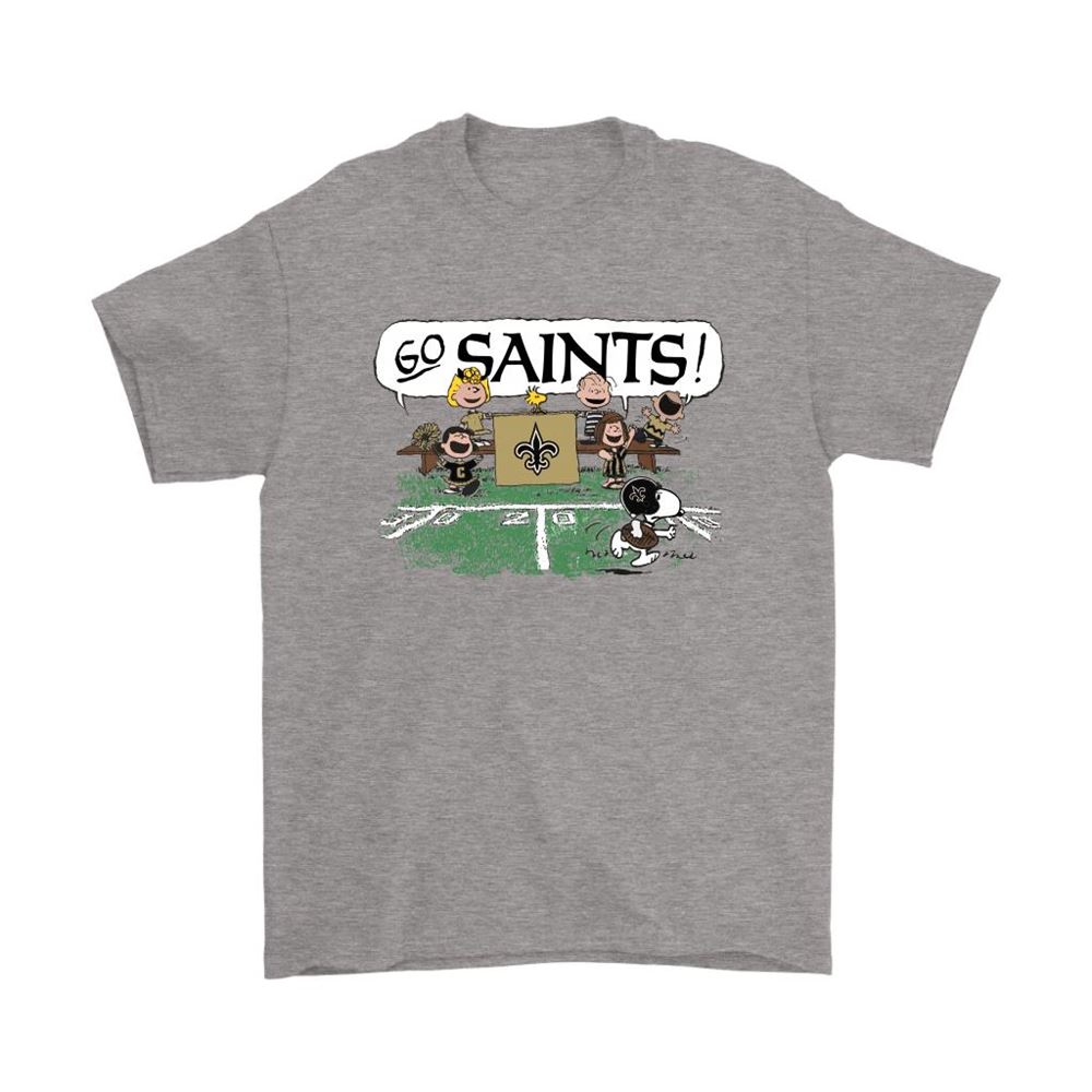 The Peanuts Cheering Go Snoopy New Orleans Saints Shirts