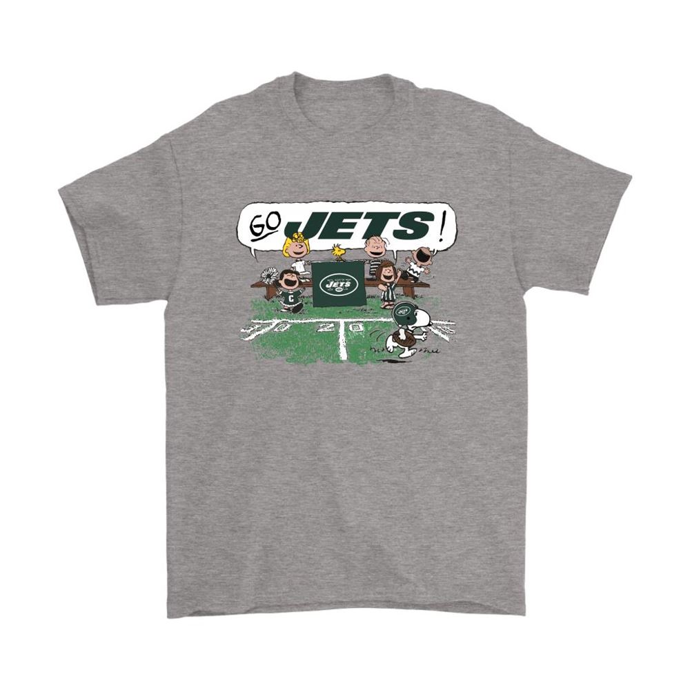 The Peanuts Cheering Go Snoopy New York Jets Shirts