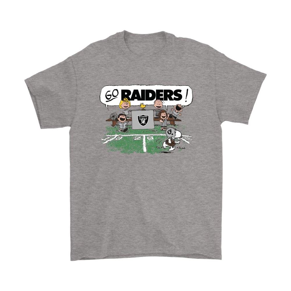 The Peanuts Cheering Go Snoopy Oakland Raiders Shirts