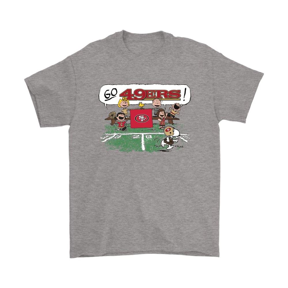 The Peanuts Cheering Go Snoopy San Francisco 49ers Shirts
