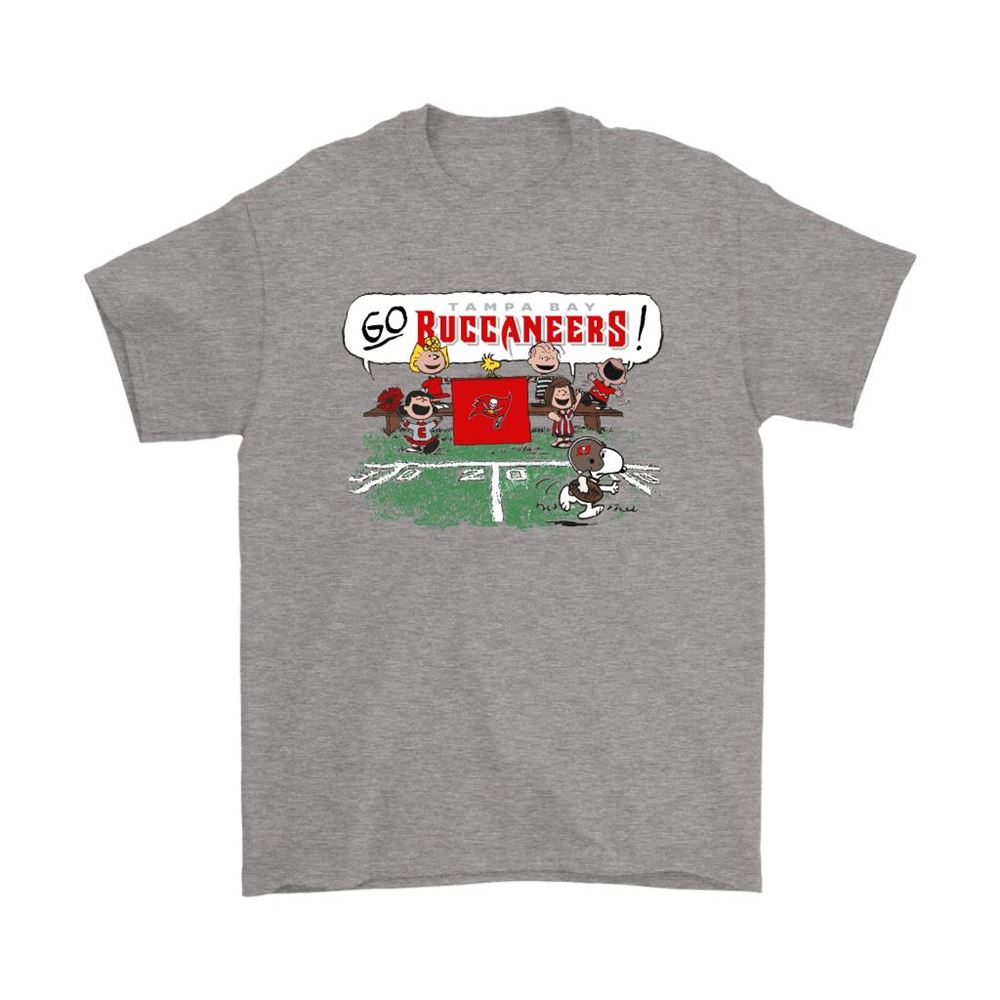The Peanuts Cheering Go Snoopy Tampa Bay Buccaneers Shirts