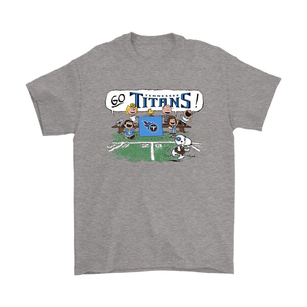 The Peanuts Cheering Go Snoopy Tennessee Titans Shirts