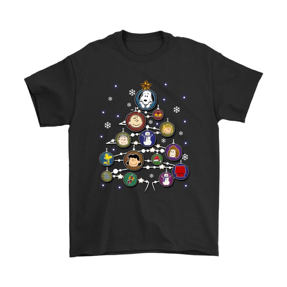 The Peanuts Christmas Balls On A Christmas Tree Snoopy Shirts