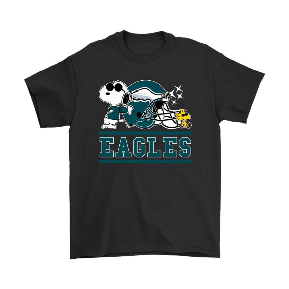 The Philadelphia Eagles Joe Cool And Woodstock Snoopy Mashup Shirts