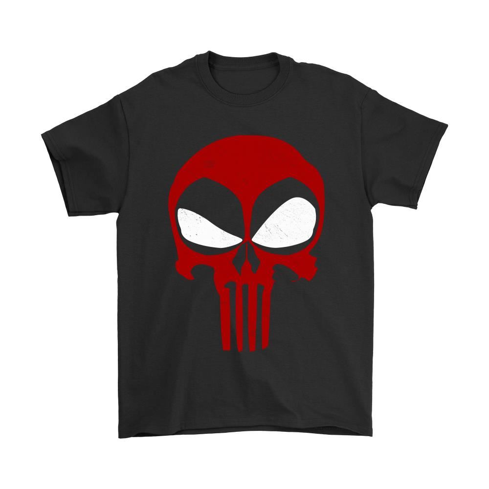The Punisher And Deadpool Logo Mashup Shirts