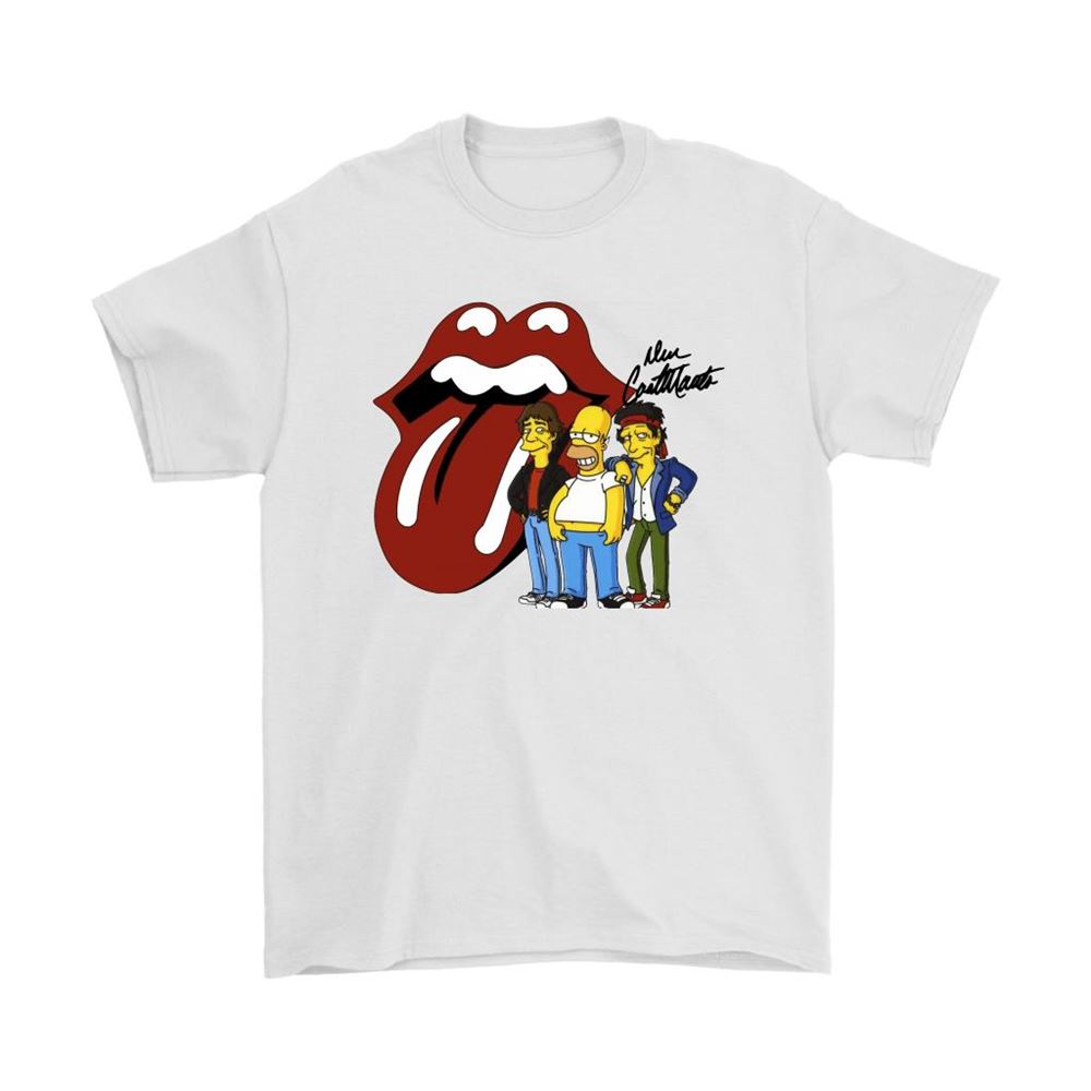 The Rolling Stones Homer The Simpsons Mashup Shirts