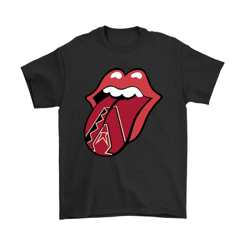 The Rolling Stones Logo X Arizona Diamondbacks Mashup Mlb Shirts