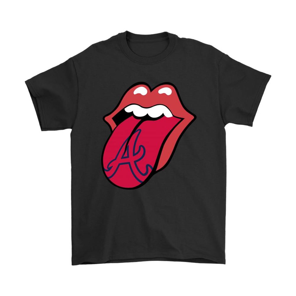 The Rolling Stones Logo X Atlanta Braves Mashup Mlb Shirts