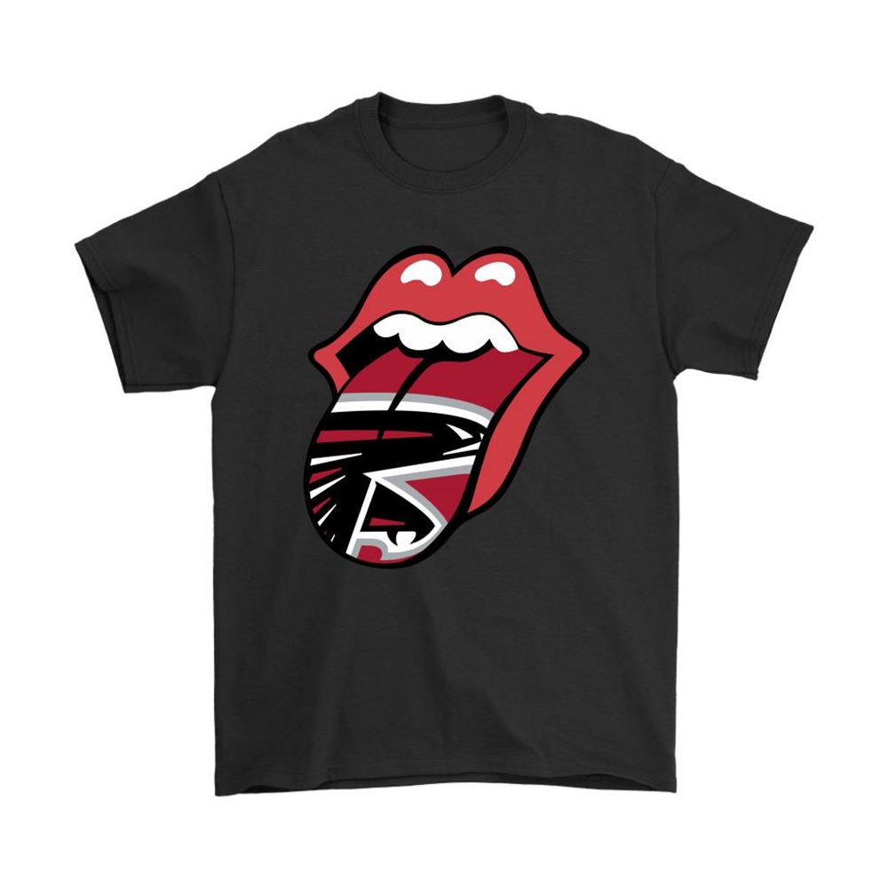 The Rolling Stones Logo X Atlanta Falcons Mashup Nfl Shirts