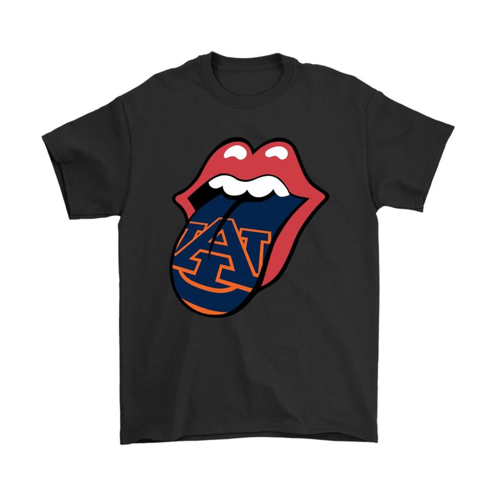 The Rolling Stones Logo X Auburn Tigers Mashup Ncaa Shirts