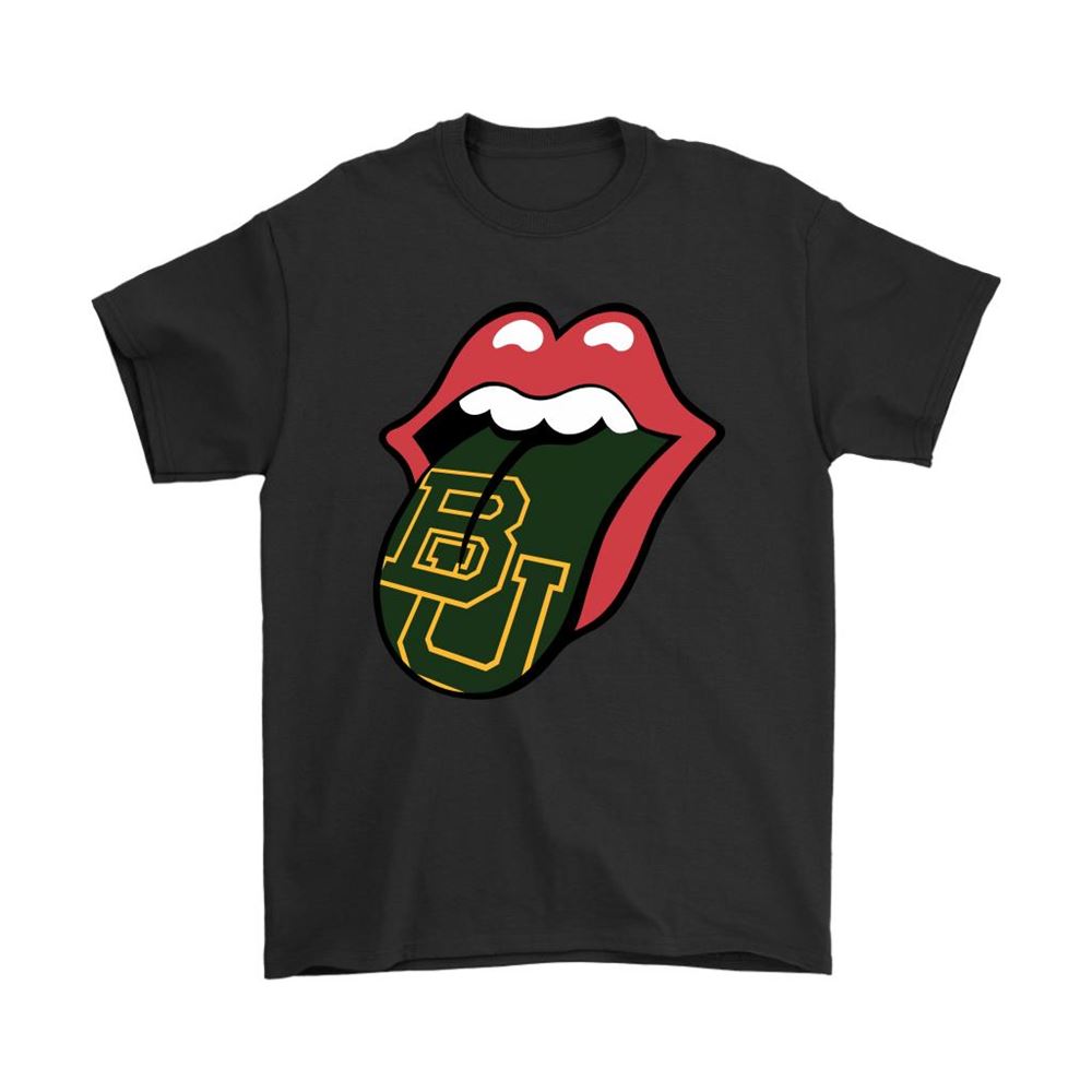 The Rolling Stones Logo X Baylor Bears Mashup Ncaa Shirts