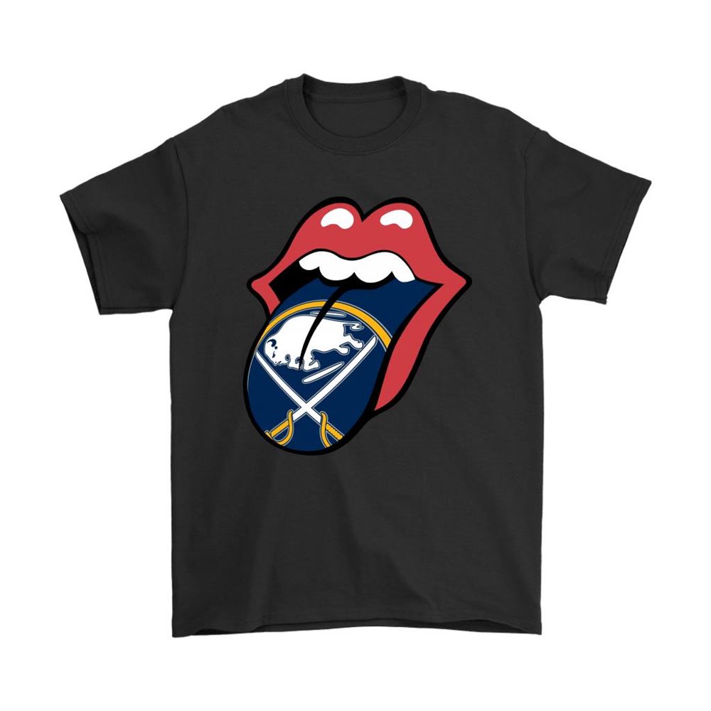 The Rolling Stones Logo X Buffalo Sabres Mashup Nhl Shirts