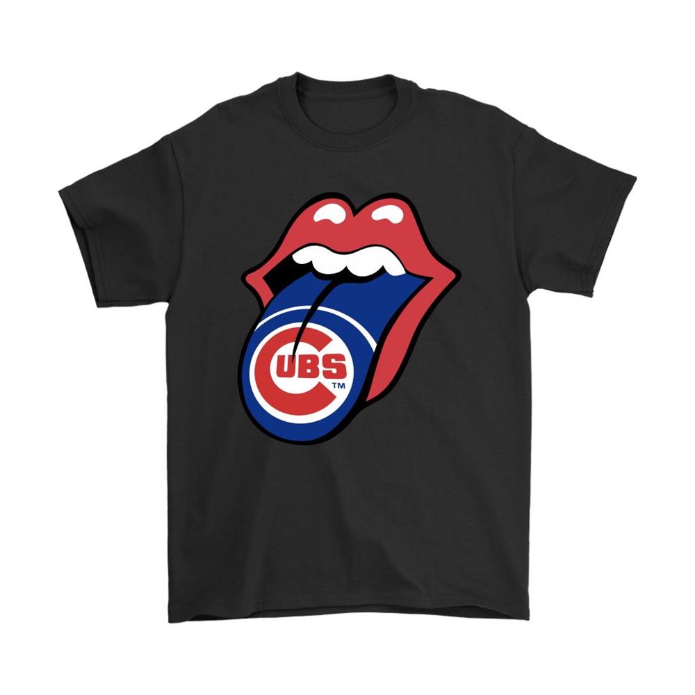 The Rolling Stones Logo X Chicago Cubs Mashup Mlb Shirts