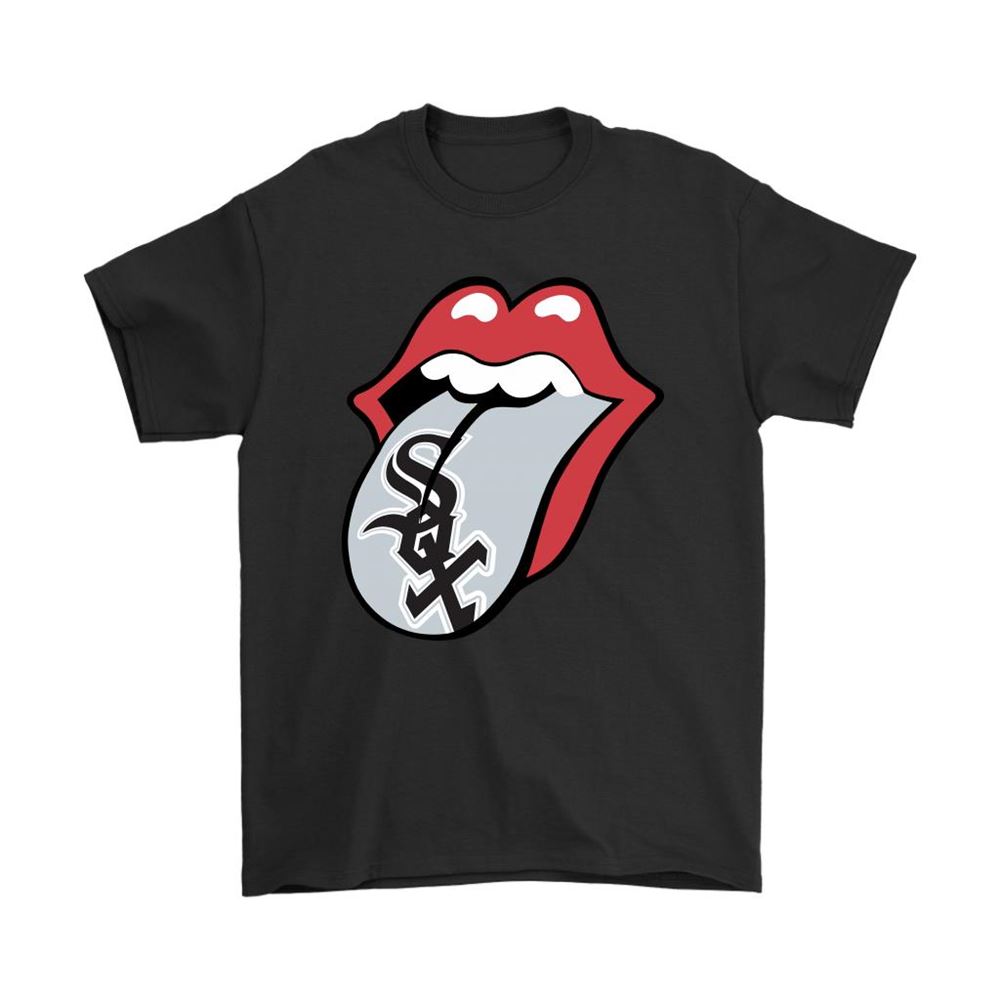 The Rolling Stones Logo X Chicago White Sox Mashup Mlb Shirts