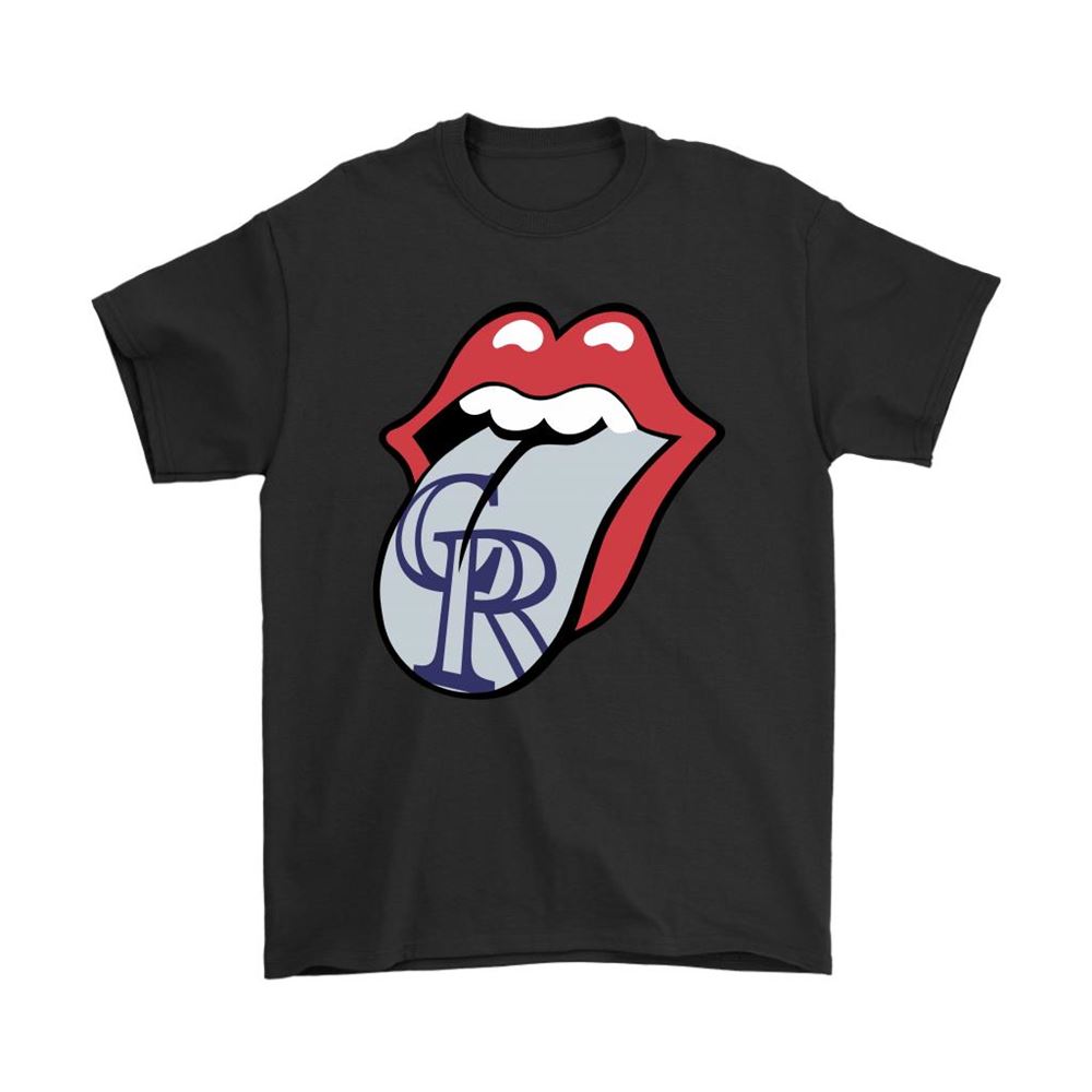The Rolling Stones Logo X Colorado Rockies Mashup Mlb Shirts