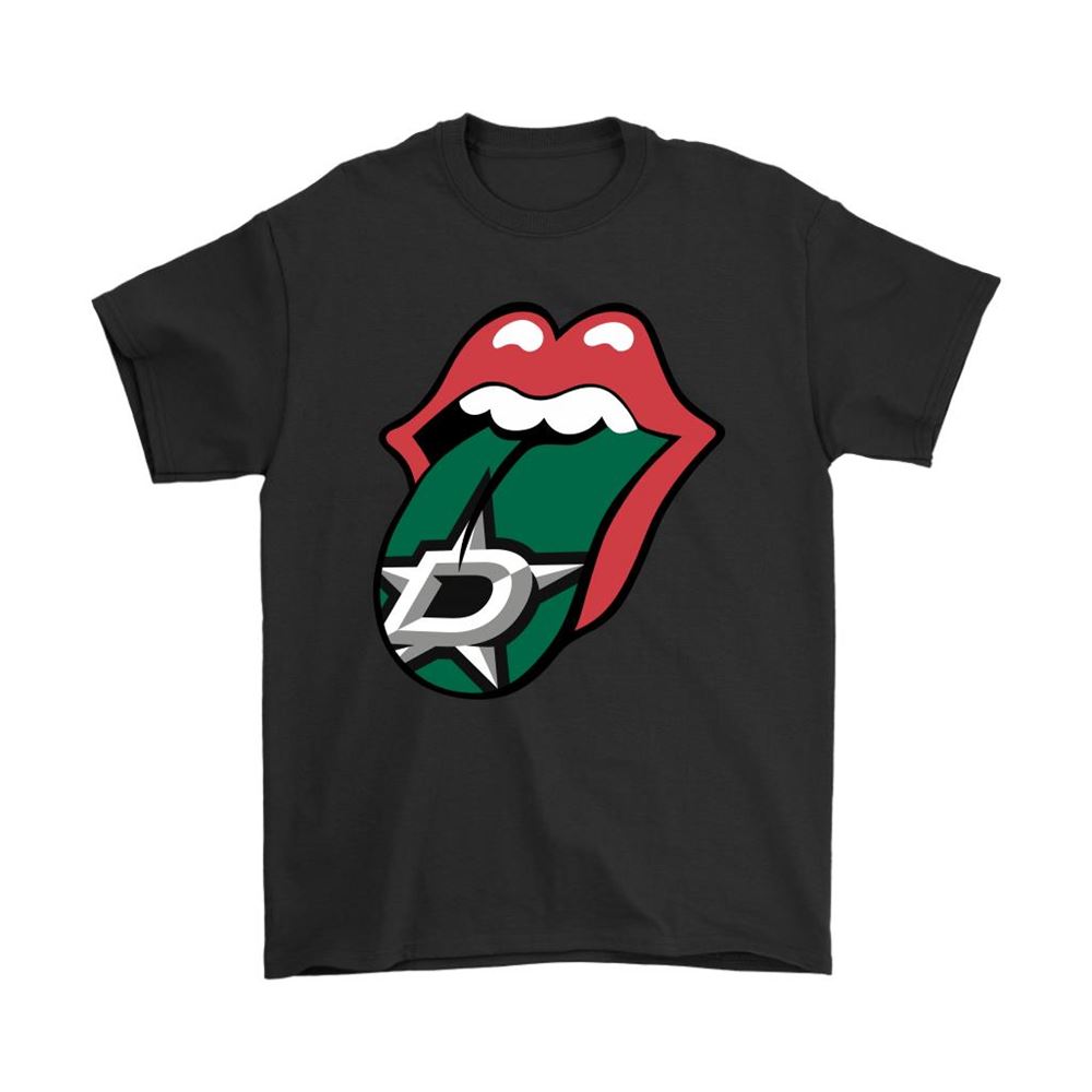The Rolling Stones Logo X Dallas Stars Mashup Nhl Shirts