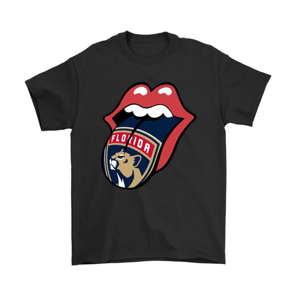 The Rolling Stones Logo X Florida Panthers Mashup Nhl Shirts