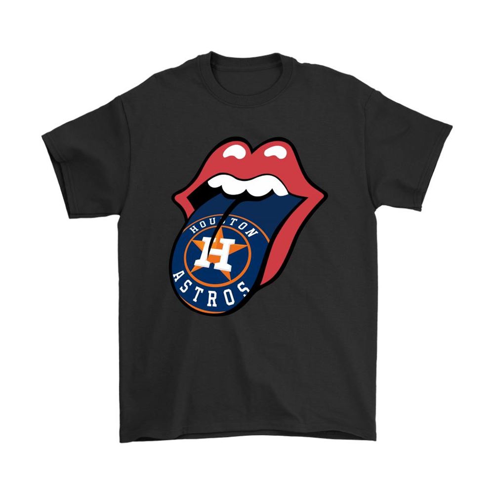 The Rolling Stones Logo X Houston Astros Mashup Mlb Shirts