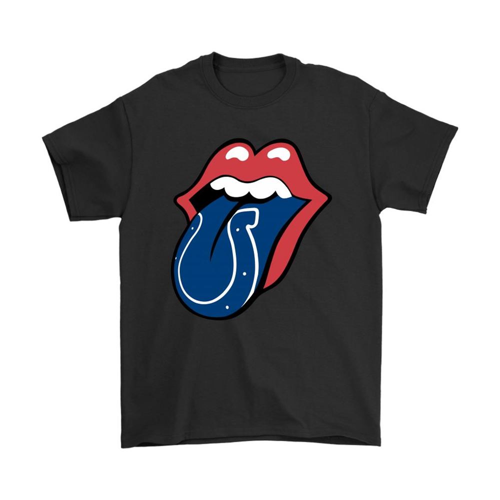 The Rolling Stones Logo X Indianapolis Colts Mashup Nfl Shirts