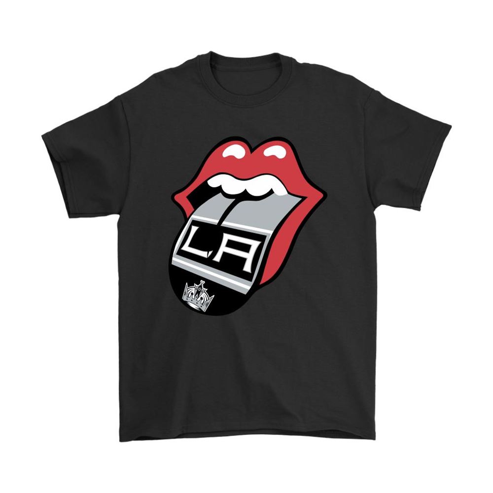 The Rolling Stones Logo X Los Angeles Kings Mashup Nhl Shirts