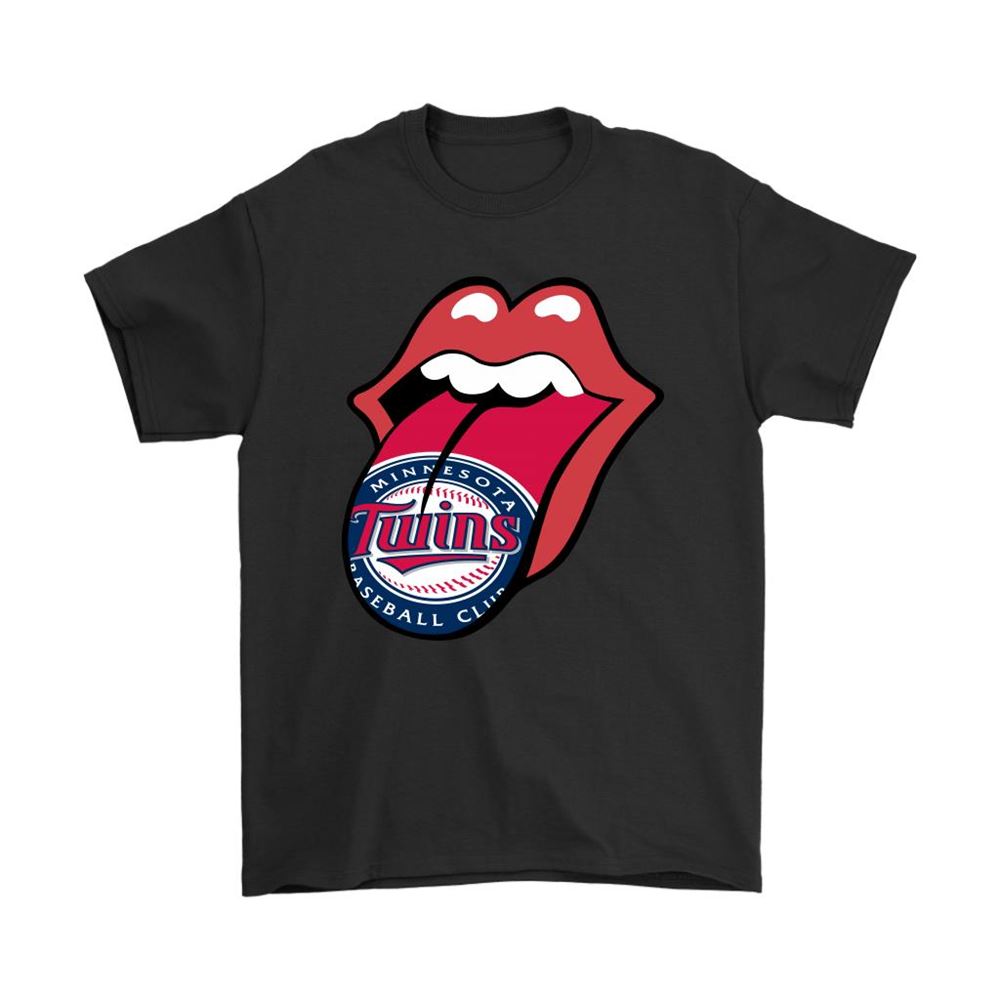 The Rolling Stones Logo X Minnesota Twins Mashup Mlb Shirts