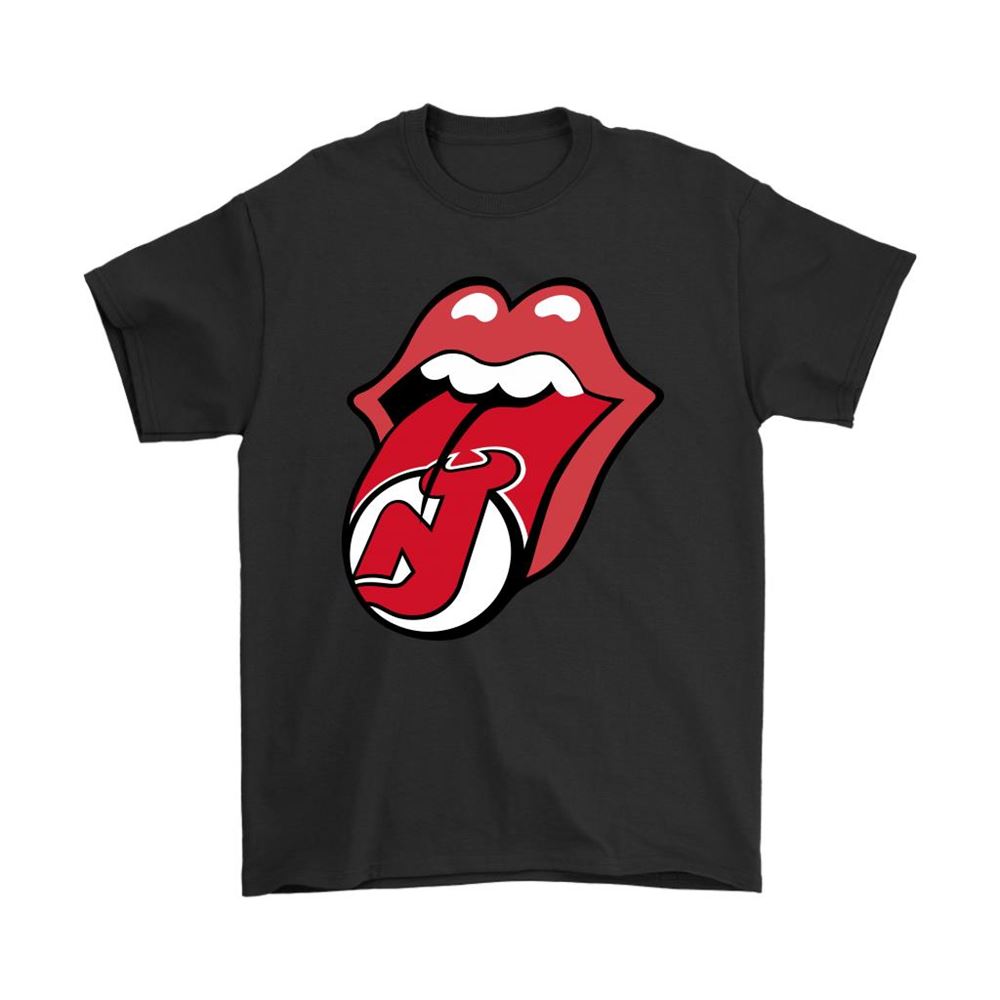 The Rolling Stones Logo X New Jersey Devils Mashup Nhl Shirts
