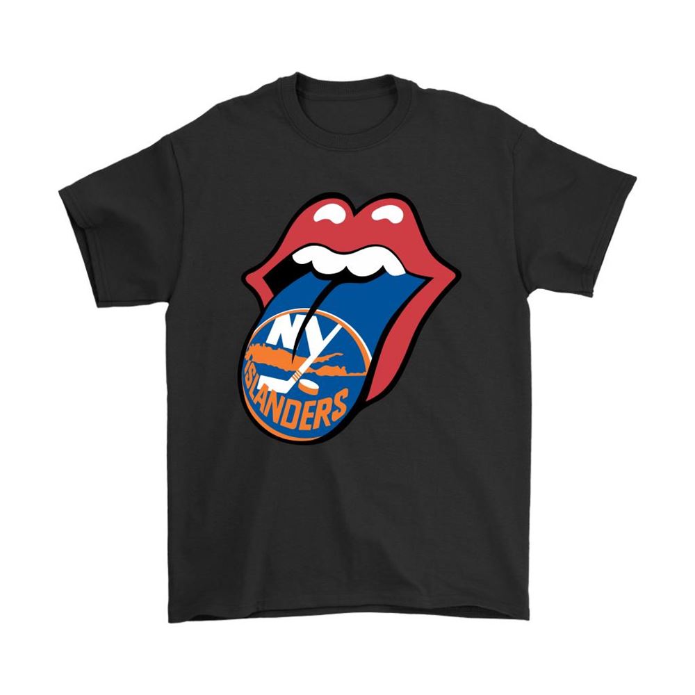The Rolling Stones Logo X New York Islanders Mashup Nhl Shirts