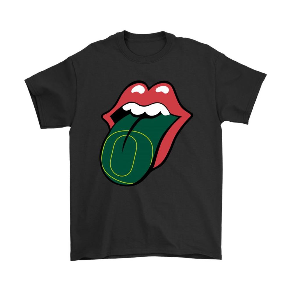 The Rolling Stones Logo X Oregon Ducks Mashup Ncaa Shirts