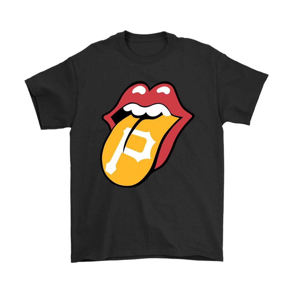 The Rolling Stones Logo X Pittsburgh Pirates Mashup Mlb Shirts