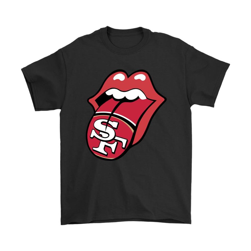 The Rolling Stones Logo X San Francisco 49ers Mashup Nfl Shirts