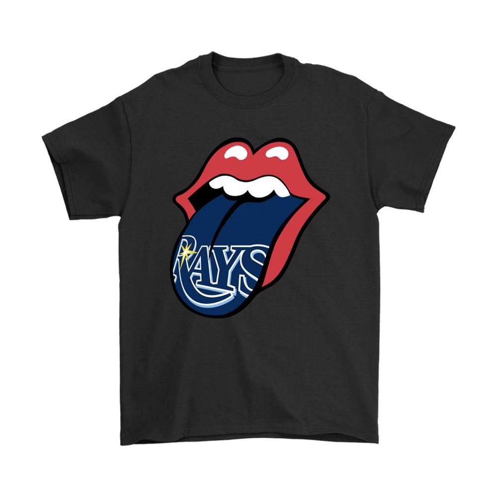 The Rolling Stones Logo X Tampa Bay Rays Mashup Mlb Shirts