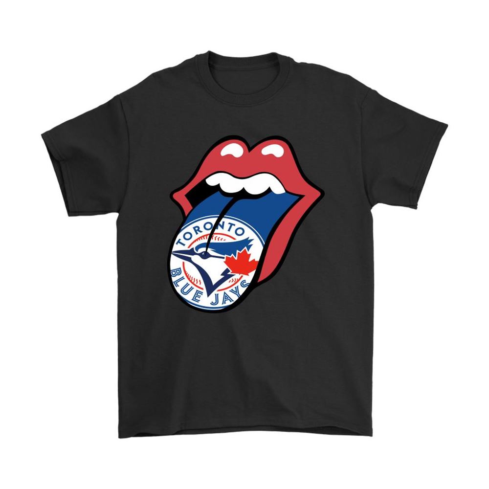 The Rolling Stones Logo X Toronto Blue Jays Mashup Mlb Shirts