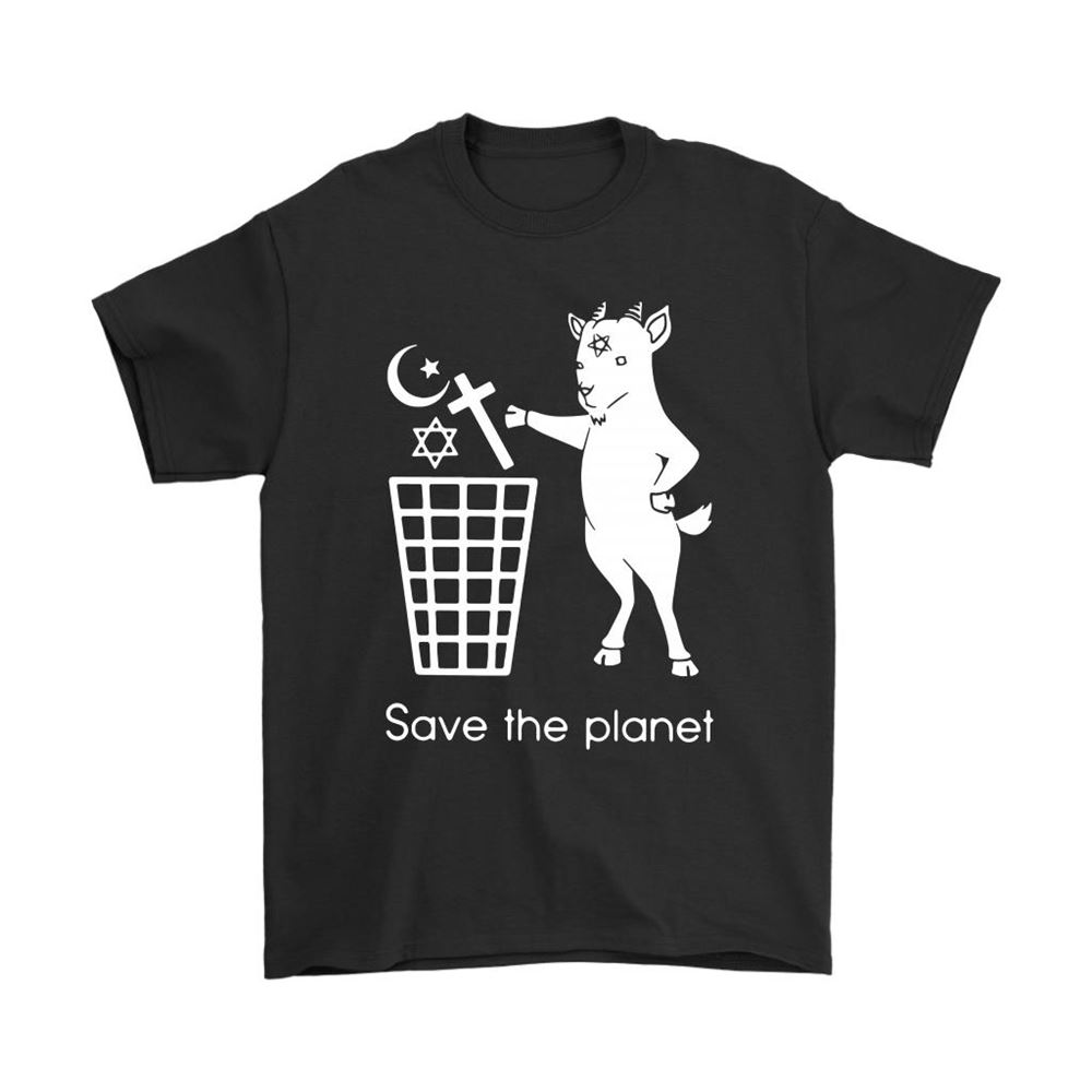 The Satan Goat Save The Planet Shirts
