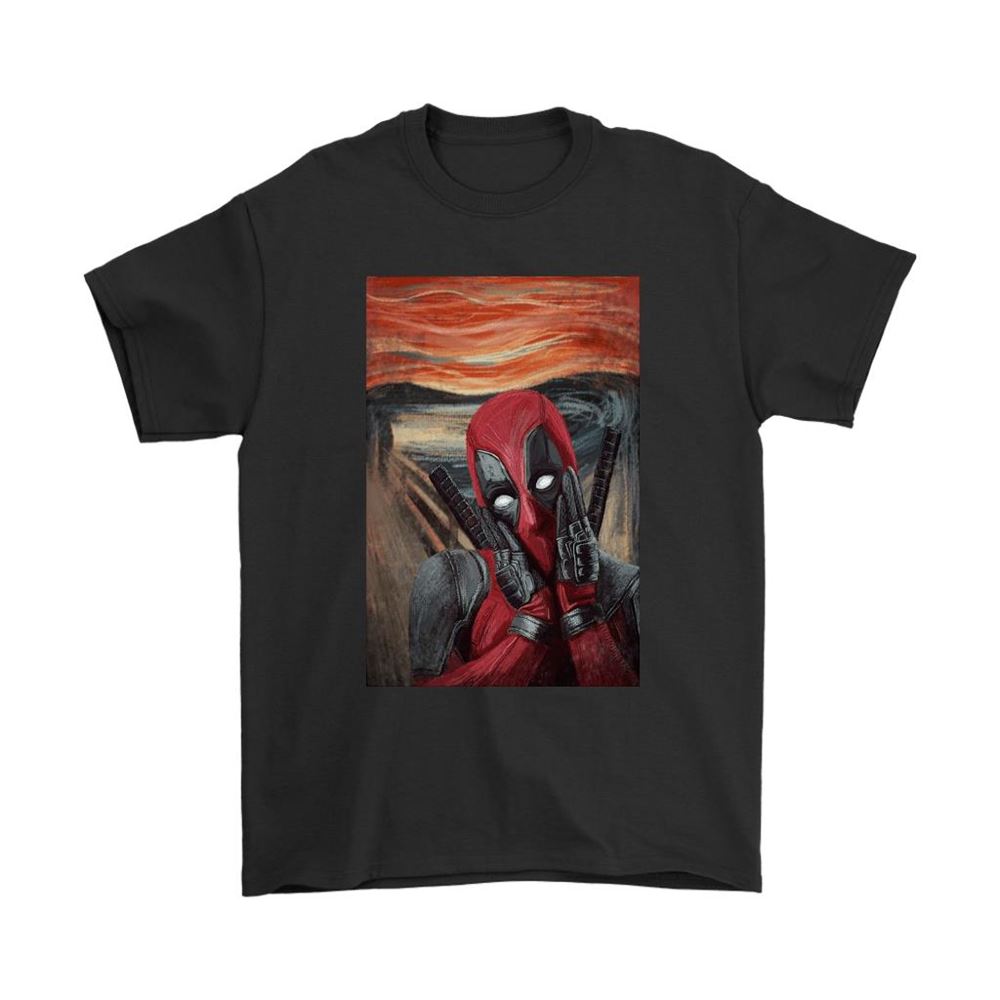 The Scream Painting Not Actually Screaming Deadpool Shirts